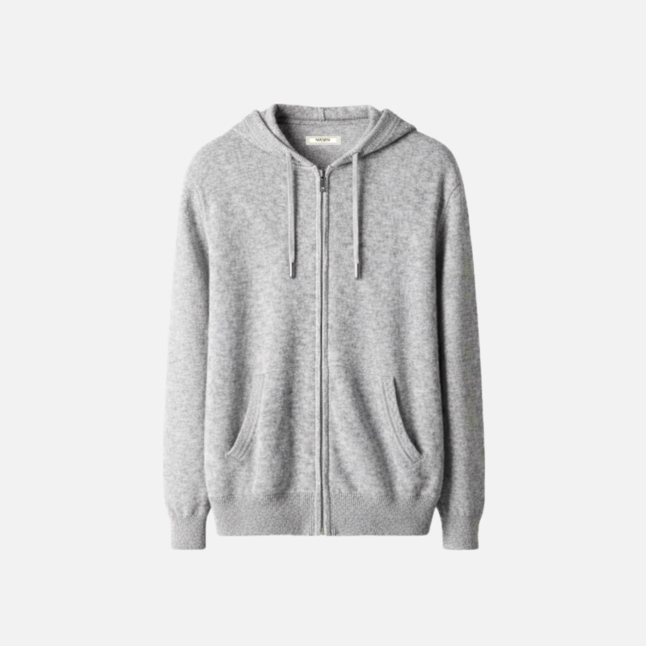 Cashmere-Blend Knit Hoodie